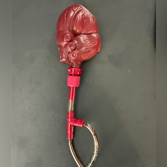 Vintage Scream Ghostface Mask with blood pump heart. 90s - Picture 2 of 4